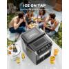 image:imageSilonn Nugget Ice Makers Countertop 38lbs24H Chewable Pellet Ice Machine with Self Cleaning Function Portable Pebble Ice Maker with Ice Scoop for Home Kitchen Office BlackBlack
