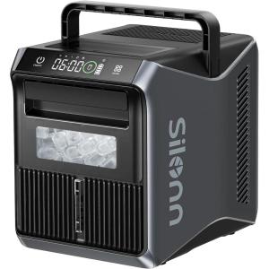 image:imageSilonn Nugget Ice Makers Countertop 38lbs24H Chewable Pellet Ice Machine with Self Cleaning Function Portable Pebble Ice Maker with Ice Scoop for Home Kitchen Office BlackBlack