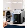 image:imageNugget Ice Maker Countertop Silonn Chewable Pellet Ice Machine with SelfCleanin Function 33lbs24H Portable Ice Makers for Home Kitchen Officce Stainless SteelBlackPRO