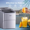 image:imageNugget Ice Maker Countertop Silonn Chewable Pellet Ice Machine with SelfCleanin Function 33lbs24H Portable Ice Makers for Home Kitchen Officce Stainless SteelSilver