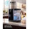 image:imageNugget Ice Maker Countertop Silonn Chewable Pellet Ice Machine with SelfCleanin Function 33lbs24H Portable Ice Makers for Home Kitchen Officce Stainless SteelGlossy black