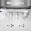 image:imageNugget Ice Maker Countertop Silonn Chewable Pellet Ice Machine with SelfCleanin Function 33lbs24H Portable Ice Makers for Home Kitchen Officce Stainless SteelStainless Steel with Ice Basket Handle