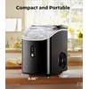 image:imageNugget Ice Maker Countertop Silonn Chewable Pellet Ice Machine with SelfCleanin Function 33lbs24H Portable Ice Makers for Home Kitchen Officce Stainless SteelBlacktransparent