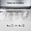 image:imageNugget Ice Maker Countertop Silonn Chewable Pellet Ice Machine with SelfCleanin Function 33lbs24H Portable Ice Makers for Home Kitchen Officce Stainless SteelSilver