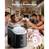 image:imageNugget Ice Maker Countertop Silonn Chewable Pellet Ice Machine with SelfCleanin Function 33lbs24H Portable Ice Makers for Home Kitchen Officce Stainless SteelBlackPRO
