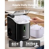 image:imageNugget Ice Maker Countertop Silonn Chewable Pellet Ice Machine with SelfCleanin Function 33lbs24H Portable Ice Makers for Home Kitchen Officce Stainless SteelBlackPRO