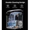 image:imageNugget Ice Maker Countertop Silonn Chewable Pellet Ice Machine with SelfCleanin Function 33lbs24H Portable Ice Makers for Home Kitchen Officce Stainless SteelBlacktransparent