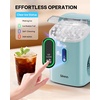 image:imageNugget Ice Maker Countertop Silonn Chewable Pellet Ice Machine with SelfCleanin Function 33lbs24H Portable Ice Makers for Home Kitchen Officce Stainless SteelCyan