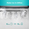 image:imageNugget Ice Maker Countertop Silonn Chewable Pellet Ice Machine with SelfCleanin Function 33lbs24H Portable Ice Makers for Home Kitchen Officce Stainless SteelGreen