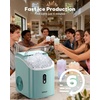 image:imageNugget Ice Maker Countertop Silonn Chewable Pellet Ice Machine with SelfCleanin Function 33lbs24H Portable Ice Makers for Home Kitchen Officce Stainless SteelMint