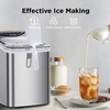 image:imageNugget Ice Maker Countertop Silonn Chewable Pellet Ice Machine with SelfCleanin Function 33lbs24H Portable Ice Makers for Home Kitchen Officce Stainless SteelStainless Steel with Ice Basket Handle