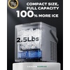 image:imageNugget Ice Maker Countertop Silonn Chewable Pellet Ice Machine with SelfCleanin Function 33lbs24H Portable Ice Makers for Home Kitchen Officce Stainless SteelGrey