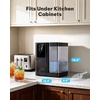 image:imageNugget Ice Maker Countertop Silonn Chewable Pellet Ice Machine with SelfCleanin Function 33lbs24H Portable Ice Makers for Home Kitchen Officce Stainless SteelGlossy black