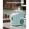 image:imageNugget Ice Maker Countertop Silonn Chewable Pellet Ice Machine with SelfCleanin Function 33lbs24H Portable Ice Makers for Home Kitchen Officce Stainless SteelMint