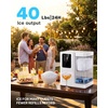 image:imageNugget Ice Maker Countertop Silonn Chewable Pellet Ice Machine with SelfCleanin Function 33lbs24H Portable Ice Makers for Home Kitchen Officce Stainless SteelWhite PRO