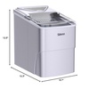 image:imageNugget Ice Maker Countertop Silonn Chewable Pellet Ice Machine with SelfCleanin Function 33lbs24H Portable Ice Makers for Home Kitchen Officce Stainless SteelSilver