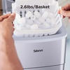image:imageNugget Ice Maker Countertop Silonn Chewable Pellet Ice Machine with SelfCleanin Function 33lbs24H Portable Ice Makers for Home Kitchen Officce Stainless SteelSilver