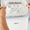 image:imageNugget Ice Maker Countertop Silonn Chewable Pellet Ice Machine with SelfCleanin Function 33lbs24H Portable Ice Makers for Home Kitchen Officce Stainless SteelWhite
