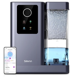 image:imageNugget Ice Maker Countertop Silonn Chewable Pellet Ice Machine with SelfCleanin Function 33lbs24H Portable Ice Makers for Home Kitchen Officce Stainless SteelSliver Grey