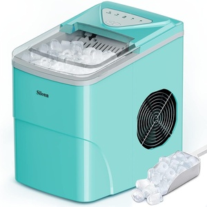image:imageNugget Ice Maker Countertop Silonn Chewable Pellet Ice Machine with SelfCleanin Function 33lbs24H Portable Ice Makers for Home Kitchen Officce Stainless SteelGreen