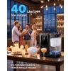 image:imageSilonn Countertop Nugget Ice Maker 40 Lbs Daily Ice Production with 3L Removable Water Tank SelfCleaning Pebble Ice Machine 12H Timer Quiet 40 dB Operation for Home Office amp PartiesPure Black