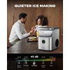 image:imageSilonn Ice Maker Coutertop  Portable Ice Cube Machine  20lbs of Bullet Ice per Day Makes Ice in 6 Minutes Stainless Steel with Visible Water Level Window Ideal for Kitchen Office and CampingStainless SteelDetachable