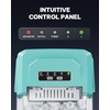 image:imageSilonn Ice Maker Coutertop  Portable Ice Cube Machine  20lbs of Bullet Ice per Day Makes Ice in 6 Minutes Stainless Steel with Visible Water Level Window Ideal for Kitchen Office and CampingLight Green