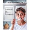 image:imageSilonn Ice Maker Coutertop  Portable Ice Cube Machine  20lbs of Bullet Ice per Day Makes Ice in 6 Minutes Stainless Steel with Visible Water Level Window Ideal for Kitchen Office and CampingBrushed Stainless Steel
