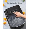 image:imageSilonn Ice Maker Coutertop  Portable Ice Cube Machine  20lbs of Bullet Ice per Day Makes Ice in 6 Minutes Stainless Steel with Visible Water Level Window Ideal for Kitchen Office and CampingDark