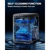 image:imageSilonn Ice Maker Coutertop  Portable Ice Cube Machine  20lbs of Bullet Ice per Day Makes Ice in 6 Minutes Stainless Steel with Visible Water Level Window Ideal for Kitchen Office and CampingSilver With Wifi