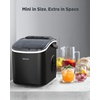 image:imageSilonn Ice Maker Coutertop  Portable Ice Cube Machine  20lbs of Bullet Ice per Day Makes Ice in 6 Minutes Stainless Steel with Visible Water Level Window Ideal for Kitchen Office and CampingDark