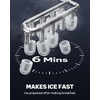 image:imageSilonn Ice Maker Coutertop  Portable Ice Cube Machine  20lbs of Bullet Ice per Day Makes Ice in 6 Minutes Stainless Steel with Visible Water Level Window Ideal for Kitchen Office and CampingLight Green