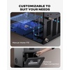 image:imageSilonn Ice Maker Coutertop  Portable Ice Cube Machine  20lbs of Bullet Ice per Day Makes Ice in 6 Minutes Stainless Steel with Visible Water Level Window Ideal for Kitchen Office and CampingRock Black