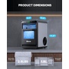 image:imageSilonn Ice Maker Coutertop  Portable Ice Cube Machine  20lbs of Bullet Ice per Day Makes Ice in 6 Minutes Stainless Steel with Visible Water Level Window Ideal for Kitchen Office and CampingSilver With Wifi