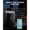 image:imageSilonn Ice Maker Coutertop  Portable Ice Cube Machine  20lbs of Bullet Ice per Day Makes Ice in 6 Minutes Stainless Steel with Visible Water Level Window Ideal for Kitchen Office and CampingBlack