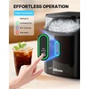 image:imageSilonn Nugget Ice Maker  Timer Ice Machine with SelfCleaning 45lbs per Day Pebble Ice Maker with Soft Chewable Ice OneClick Operation Ice Machine for Home Kitchen OfficeGloss Black