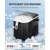 image:imageSilonn Nugget Ice Maker  Timer Ice Machine with SelfCleaning 45lbs per Day Pebble Ice Maker with Soft Chewable Ice OneClick Operation Ice Machine for Home Kitchen OfficeBlack