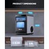 image:imageSilonn Nugget Ice Maker  Timer Ice Machine with SelfCleaning 45lbs per Day Pebble Ice Maker with Soft Chewable Ice OneClick Operation Ice Machine for Home Kitchen OfficeSilver