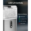 image:imageSilonn Nugget Ice Maker  Timer Ice Machine with SelfCleaning 45lbs per Day Pebble Ice Maker with Soft Chewable Ice OneClick Operation Ice Machine for Home Kitchen OfficeBrushed Stainless Steel