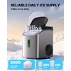 image:imageSilonn Nugget Ice Maker  Timer Ice Machine with SelfCleaning 45lbs per Day Pebble Ice Maker with Soft Chewable Ice OneClick Operation Ice Machine for Home Kitchen OfficeStainless Steel Silver