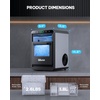image:imageSilonn Nugget Ice Maker  Timer Ice Machine with SelfCleaning 45lbs per Day Pebble Ice Maker with Soft Chewable Ice OneClick Operation Ice Machine for Home Kitchen OfficeSilver With Wifi