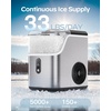 image:imageSilonn Nugget Ice Maker  Timer Ice Machine with SelfCleaning 45lbs per Day Pebble Ice Maker with Soft Chewable Ice OneClick Operation Ice Machine for Home Kitchen OfficeBrushed Stainless Steel
