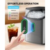 image:imageSilonn Nugget Ice Maker  Timer Ice Machine with SelfCleaning 45lbs per Day Pebble Ice Maker with Soft Chewable Ice OneClick Operation Ice Machine for Home Kitchen OfficeStainless Steel