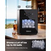 image:imageSilonn Nugget Ice Maker  Timer Ice Machine with SelfCleaning 45lbs per Day Pebble Ice Maker with Soft Chewable Ice OneClick Operation Ice Machine for Home Kitchen OfficeRock Black
