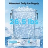 image:imageSilonn Nugget Ice Maker  Timer Ice Machine with SelfCleaning 45lbs per Day Pebble Ice Maker with Soft Chewable Ice OneClick Operation Ice Machine for Home Kitchen OfficeBlack