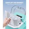 image:imageSilonn Nugget Ice Maker  Timer Ice Machine with SelfCleaning 45lbs per Day Pebble Ice Maker with Soft Chewable Ice OneClick Operation Ice Machine for Home Kitchen OfficeLight Green
