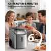 image:imageSilonn Nugget Ice Maker  Timer Ice Machine with SelfCleaning 45lbs per Day Pebble Ice Maker with Soft Chewable Ice OneClick Operation Ice Machine for Home Kitchen OfficeStainless Steel