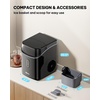 image:imageSilonn Nugget Ice Maker  Timer Ice Machine with SelfCleaning 45lbs per Day Pebble Ice Maker with Soft Chewable Ice OneClick Operation Ice Machine for Home Kitchen OfficeGloss Black