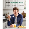 image:imageSilonn Nugget Ice Maker  Timer Ice Machine with SelfCleaning 45lbs per Day Pebble Ice Maker with Soft Chewable Ice OneClick Operation Ice Machine for Home Kitchen OfficeStainless Steel