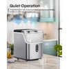 image:imageSilonn Nugget Ice Maker  Timer Ice Machine with SelfCleaning 45lbs per Day Pebble Ice Maker with Soft Chewable Ice OneClick Operation Ice Machine for Home Kitchen OfficeBrushed Stainless Steel